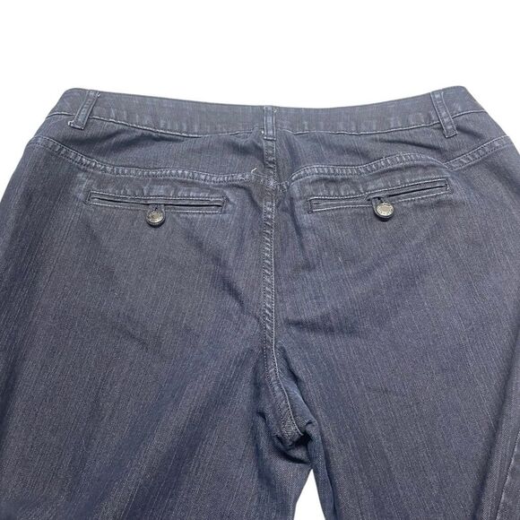 Lane Bryant Dark Denim Tighter Tummy Flare Trousers - Picture 2 of 7